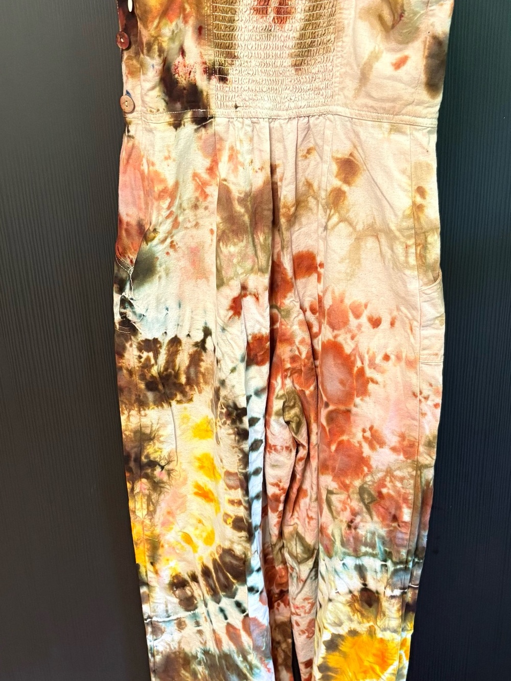 Hand dyed structured bodice Jumpsuit - Picture 5 of 11